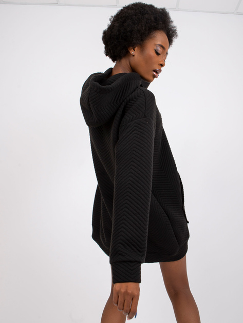 Czarna bluza kangurka Atlanta RUE PARIS