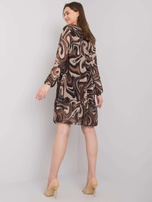 Czarna sukienka z falbaną Burano