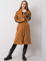 Jasnobrązowy płaszcz Danni