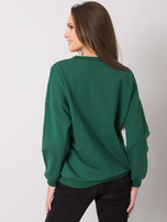 Dark green sweatshirt with applique Marseille RUE PARIS 