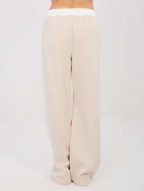 Beżowy dresowy komplet z wypukłym napisem RUE PARIS