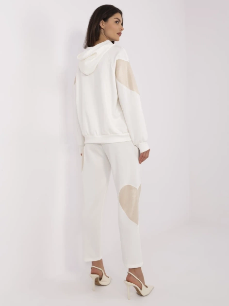 Hurt Ecru dwuczęściowy komplet z dodatkiem wiskozy