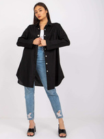 Czarna długa koszula damska Noelle