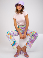 Jasnoróżowy bawełniany t-shirt basic Peachy