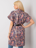 Fioletowy płaszcz z krótkim rękawem Sonja