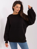 Hurt Czarna bluza bez kaptura z okrągłym dekoltem