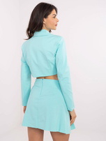 Hurtownia Miętowa rozkloszowana spódnica od garnituru