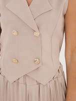 Fango elegancki komplet z dwurzędową kamizelką 