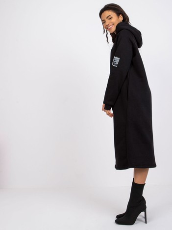 Czarna sukienka dresowa basic Stella RUE PARIS