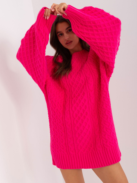 Hurt Fuskjowa sukienka dzianinowa z szerokim rękawem