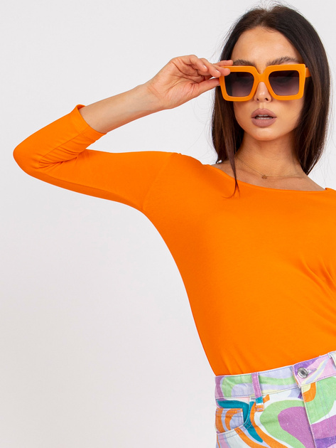Pomarańczowa bluzka bawełniana Mona
