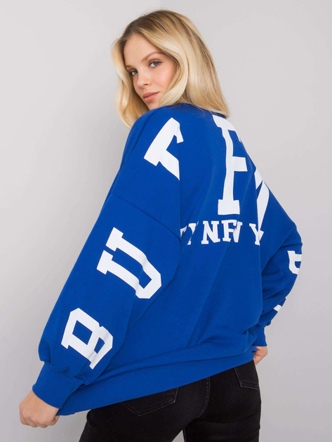 Niebieska bluza z nadrukiem Brooke 