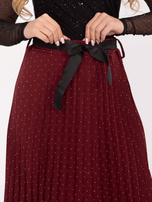 Bordowa midi spódnica wizytowa RUE PARIS