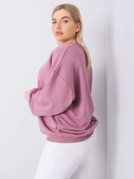 Brudnoróżowa bluza plus size Mischa