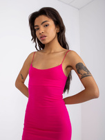 Fuksjowa ołówkowa sukienka basic Sycylia