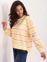 Żółta damska bluza z dłuższym tyłem