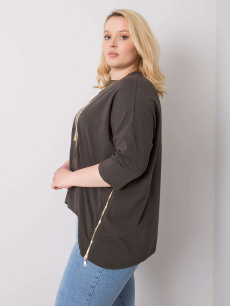 Ciemna khaki bluzka Izzy