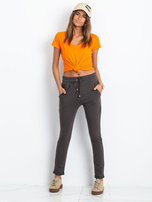 Ciemne khaki spodnie Cadence