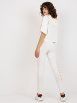 Hurt Ecru dwuczęściowy komplet sportowy z legginsami