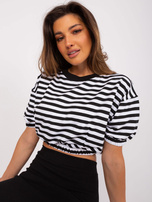 Hurt Czarny komplet casualowy ze spódnicą midi