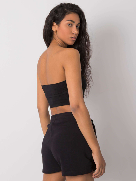 Czarne szorty bawełniane Anastasie FOR FITNESS