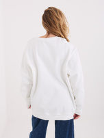 Ecru damska bluza bez kaptura