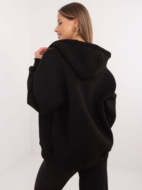 Hurt Czarna dresowa bluza basic od kompletu