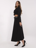 Czarna maxi spódnica z kieszeniami