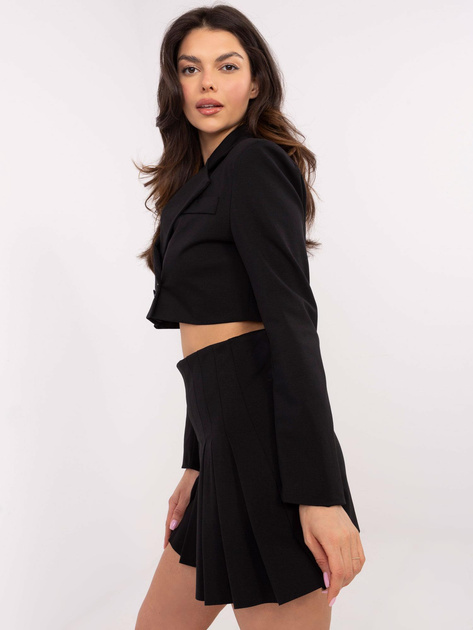 Hurtownia Czarna plisowana spódnica od garnituru