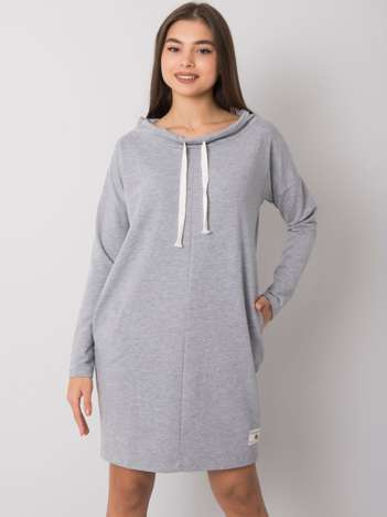 Graue Melange-Kleid Meriden.