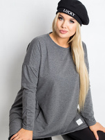 Ciemnoszara tunika plus size Andrea