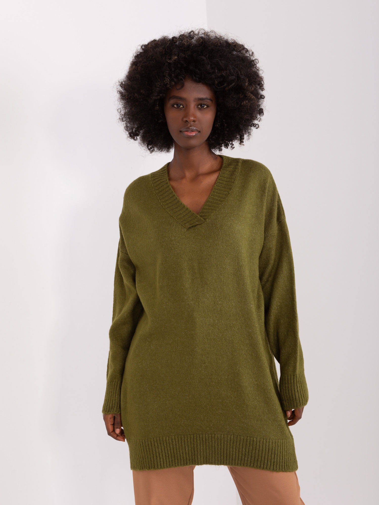 Sweter khaki