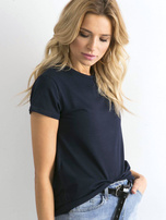 Granatowy t-shirt Peachy