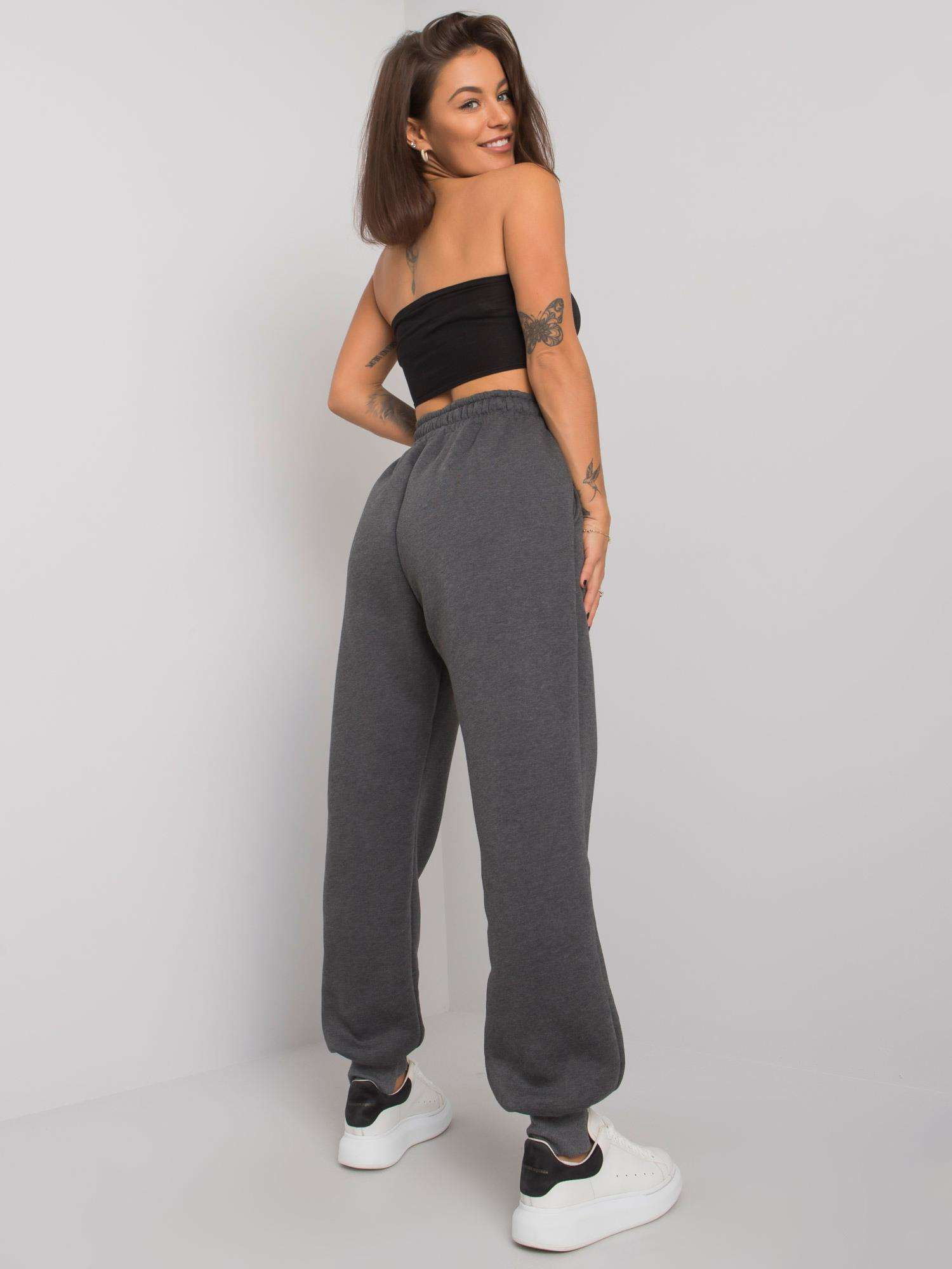 Dark Grey Melange Women's Sweatpants Atlanta