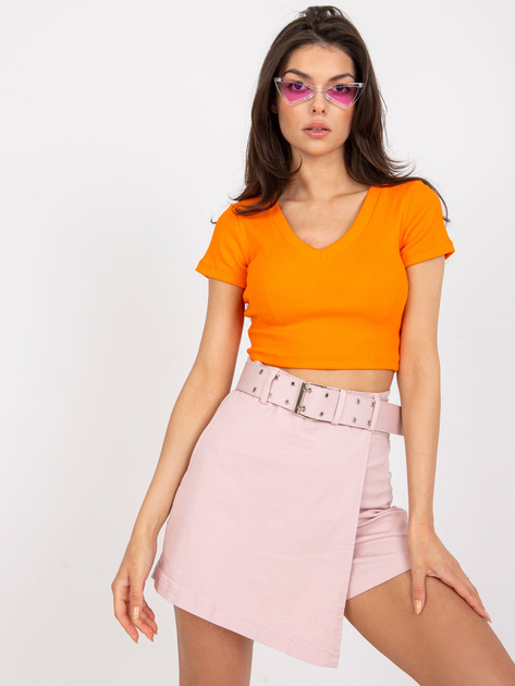 Różowe szorty casualowe z bawełny