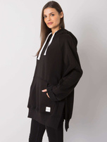 Črna kangaroo bluza Arno RUE PARIS.