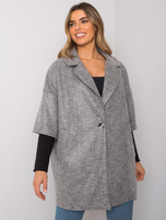 Szary luźny płaszcz Aliz RUE PARIS
