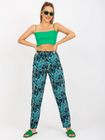 Hurt Czarne lekkie spodnie z materiału z kieszeniami SUBLEBEL