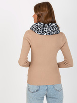 Hurtownia online Szary komin damski w panterkę