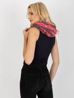 Hurtownia Różowa damska chusta komin z wiskozy 