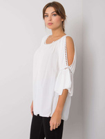 Biała bluzka z wiskozy Kearney OCH BELLA