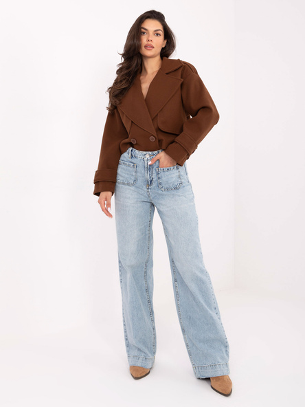 Jasnoniebieskie jeansy z szeroką nogawką SUBLEVEL