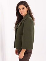 Khaki foam coat with a brooch RUE PARIS.