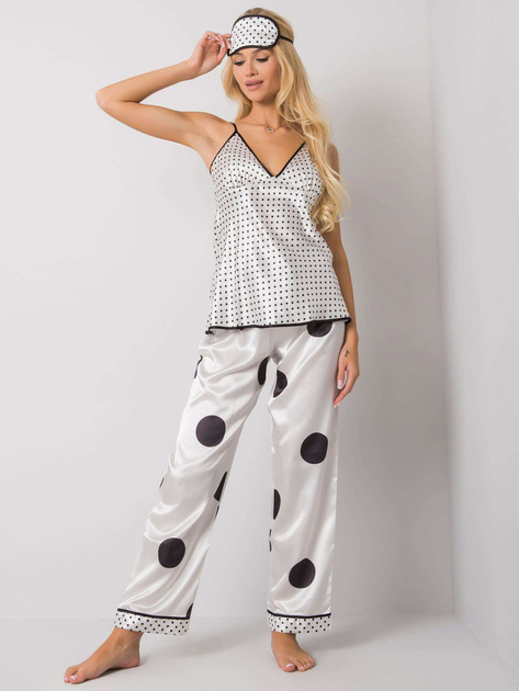 Biały damski komplet do spania