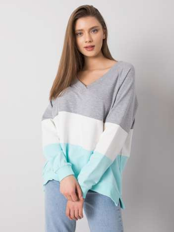 Grau-minzfarbene Sweatshirt Lotta RUE PARIS.