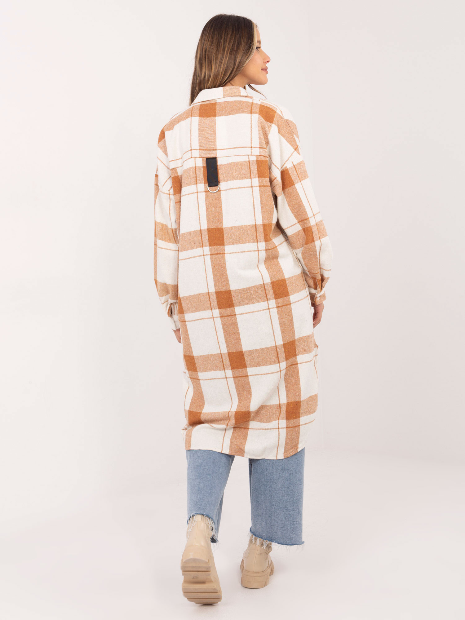 Camel long women's shirt Tiannah.