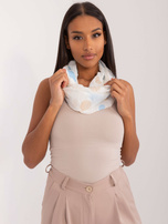 Hurtownia Ecru-beżowy damski komin z wiskozą