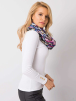 Czarna chusta w kwiaty