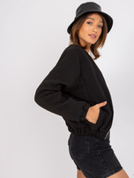 Czarna kurtka przejściowa z kieszeniami Haiti RUE PARIS