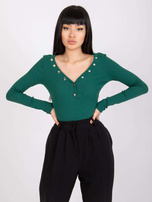 Ciemnozielona bluzka w prążek Tracy RUE PARIS